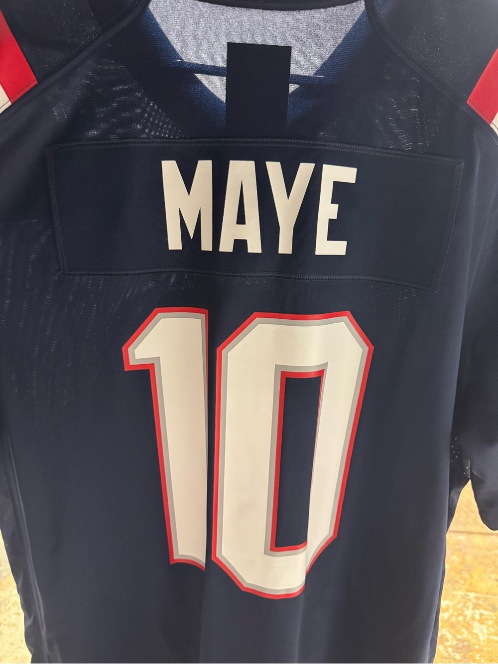 Drake Maye New England Patriots Super Bowl Jersey - Picture 2 of 6